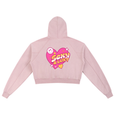 Snow Washed Cropped Hoodie